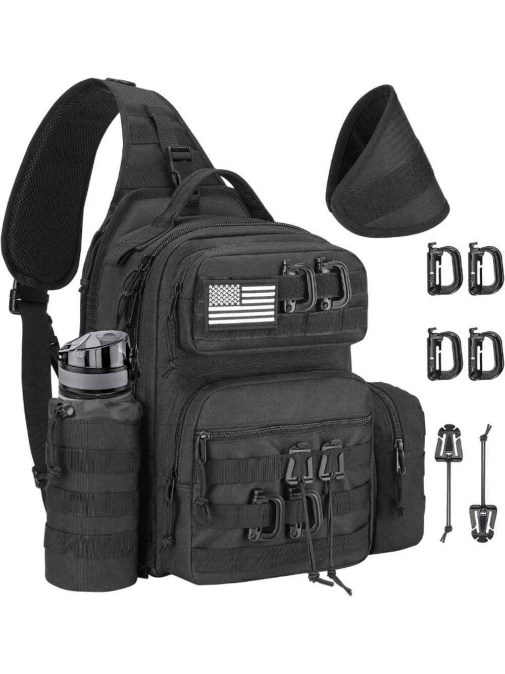 Large Tactical Sling Bag for Men | Crossbody EDC Shoulder Backpack, Versatile